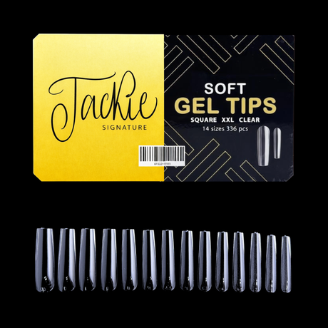 JACKIE SIGNATURE | SOFT GEL TIPS CLEAR | NATURAL