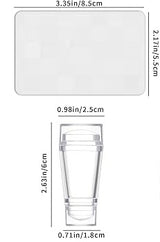 FRENCH TIP NAIL STAMPER SILICONE - CLEAR