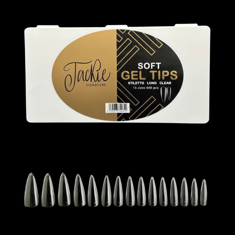 JACKIE SIGNATURE | SOFT GEL TIPS CLEAR | NATURAL