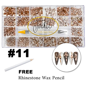 Rhinestone - #11 Gold Champagne - Box of 20 shapes