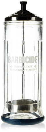 GLASS DISINFECTANT MANICURE JAR (32 OZ)