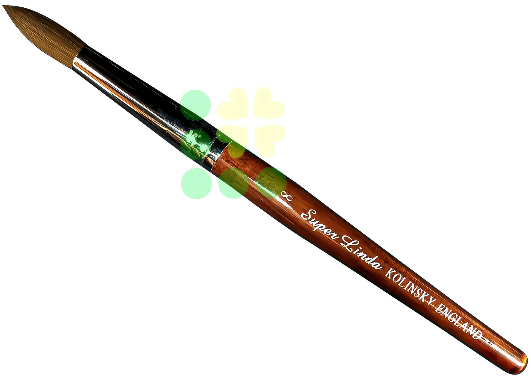 ACRYLIC BRUSH SUPER LINDA - SIZE 18 – Lucky Nail Supply