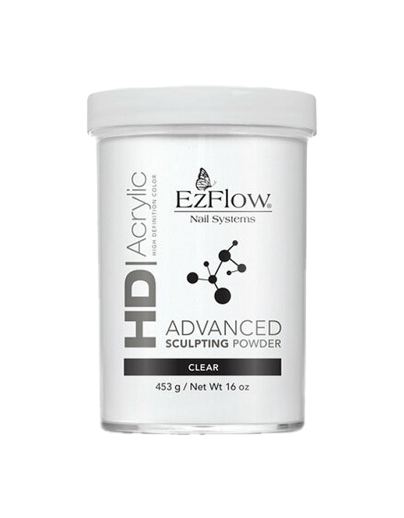 CODE EZFLOW | HD ACRYLIC POWDER - CLEAR (16 OZ) – Lucky Nail Supply