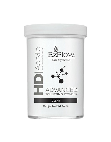 CODE EZFLOW | HD ACRYLIC POWDER - CLEAR (16 OZ) – Lucky Nail Supply